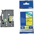 BROTHER TZe651 Labelling Tape 24mm Black on Yellow TZE Tape