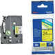 BROTHER TZe651 Labelling Tape 24mm Black on Yellow TZE Tape - Auzzistore