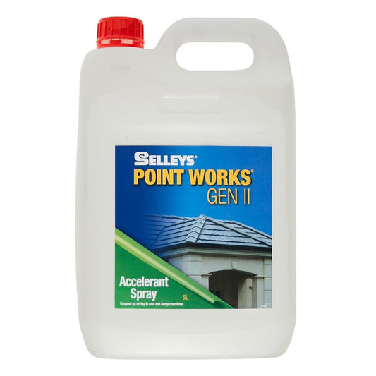 Selleys Point Works Accelerant Spray 5L Water Based Fast Drying - Auzzistore