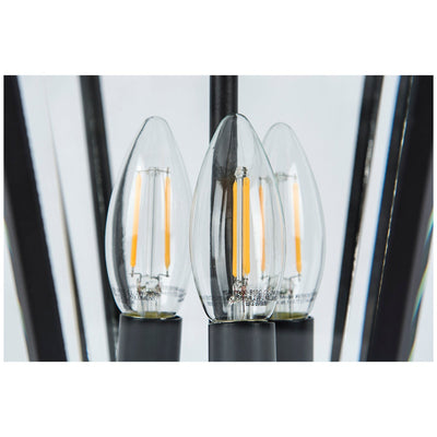 Lutec LED Solar Outdoor Post Light Lithium Battery 8 Hour 12513LE-SL