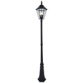 Lutec LED Solar Outdoor Post Light Lithium Battery 8 Hour 12513LE-SL