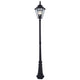 Lutec LED Solar Outdoor Post Light Lithium Battery 8 Hour 12513LE-SL