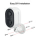 Orion Grid Connect Smart Wireless Rechargeable 3MP Security Camera - 2K Resolution - Weather Resistant - White