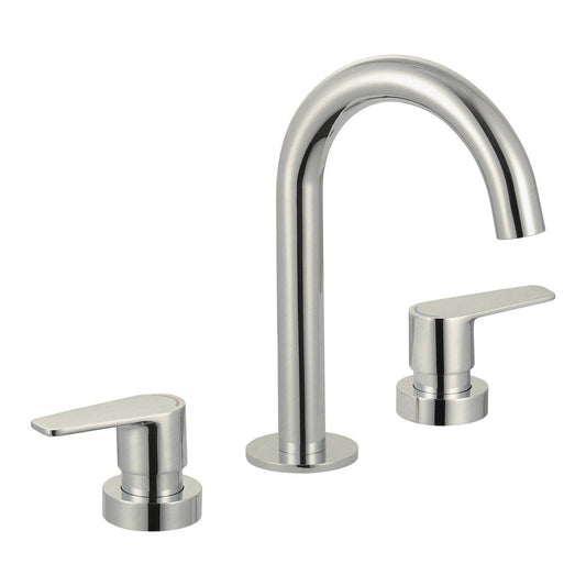 Evekare Brushed Nickel 1/4 Turn Extended Lever Basin Set 245mm - Easy Access