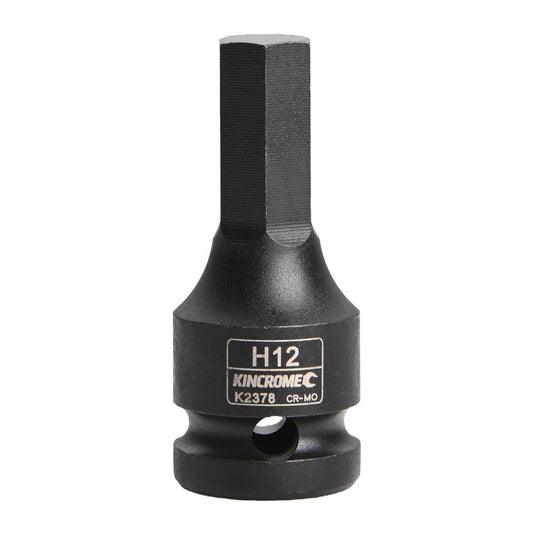 Kincrome 12mm Hex Impact Socket 1/2 Drive Cr-Mo Durable Design