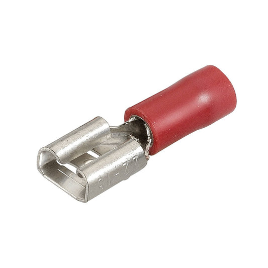 Narva Female Blade Terminal Red 6.3x0.8mm Flared Vinyl 18 Pack