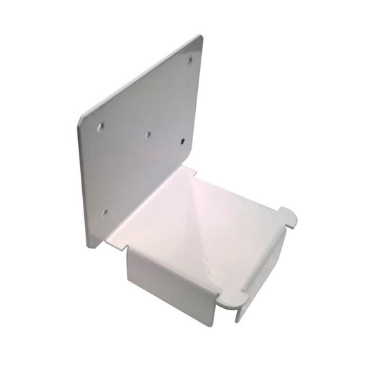 Alyspan 90mm White Post Beam Connector - Galvanised Steel - Easy Install - Auzzistore