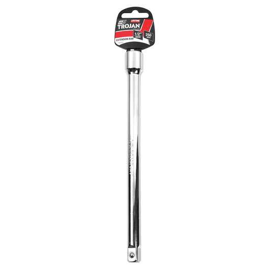 Trojan 250mm 1/2" Drive Socket Extension Bar - Durable Polished Chrome Vanadium – view 2 - Auzzistore