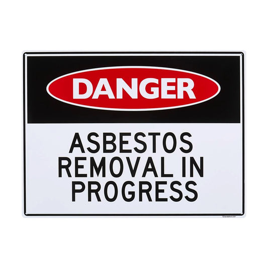 Sandleford Asbestos Removal Sign - 450 x 600mm - Polypropylene - UV Resistant - Auzzistore