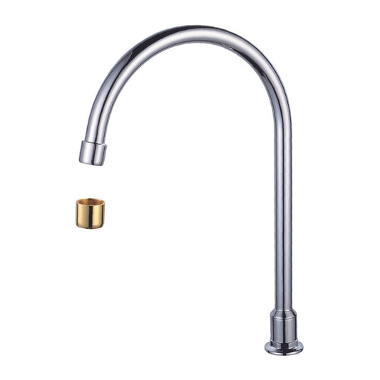 Shaw Mason Large Chrome Swivel Spa Spout Hob - 24mm x 326mm x 217mm - Brass - Chrome