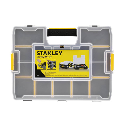Stanley Classic 12 Compartment Organiser Box 1-94-745 - 333mm x 88mm x 430mm - Customisable Storage - Auzzistore
