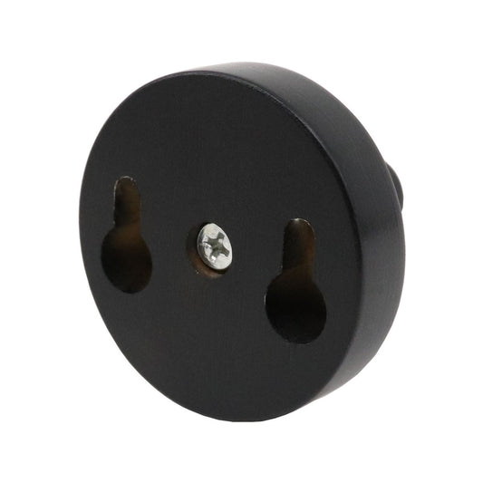 Adoored Black Timber Robe Deco Hook - 50mm x 50mm x 45mm - Durable Design – view 2