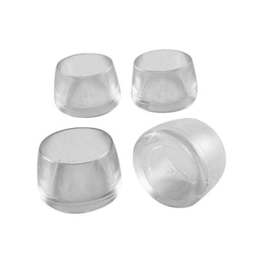 Surface Gard Clear Round Chair Tip 4 Pack - 22mm - Floor Protection - Auzzistore