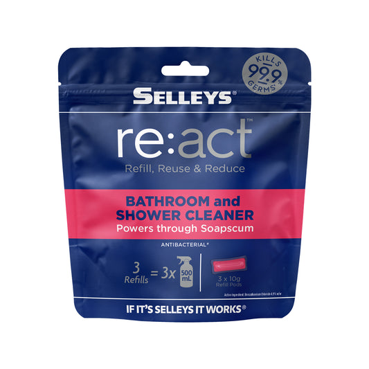 Selleys 10g re:act Bathroom And Shower Cleaner Refill Pods