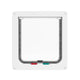 Hakuna Pets Small Cat Flap - 145mm W x 150mm H - Plastic - Durable
