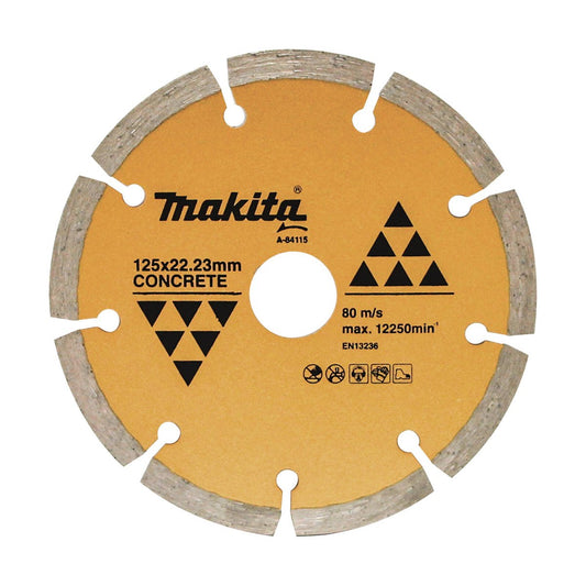 Makita 125mm Segmented Economy Diamond Blade A-84115 - Fast Cutting - Durable - Auzzistore