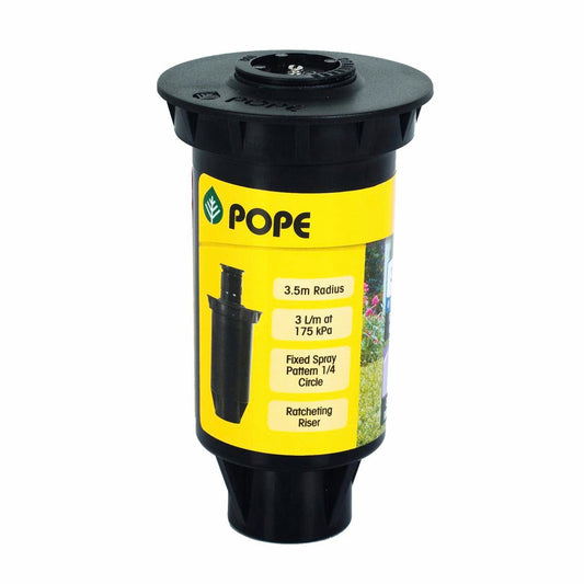 Pope 50 mm Pop Up Sprinkler - ABS Plastic - 3.5m Radius - Efficient Watering - Auzzistore