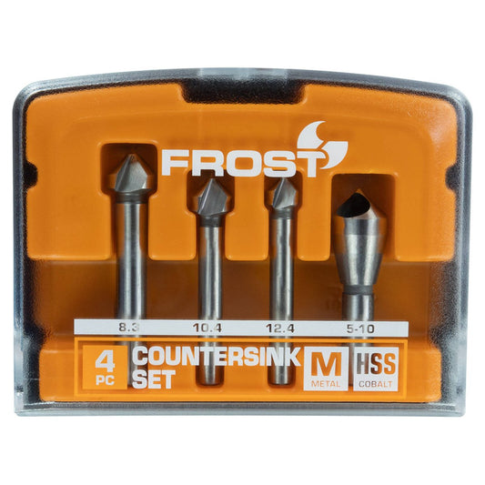 Frost M35 Countersink Bit Set - 4 Piece - High-Speed Steel - Versatile - Auzzistore