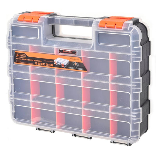 Tactix Storage Box Organiser - 320mm - Polypropylene - Double Sided - Auzzistore