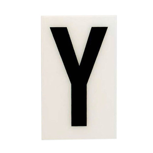 Sandleford 60mm White Self Adhesive House Letter Y - Durable Polycarbonate - Auzzistore