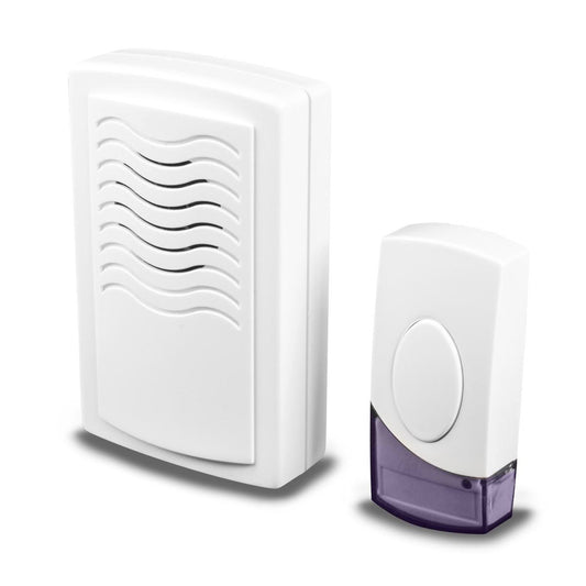 Swann Wireless Door Chime - Cream - Portable - Easy Installation - 32 Sounds - Auzzistore