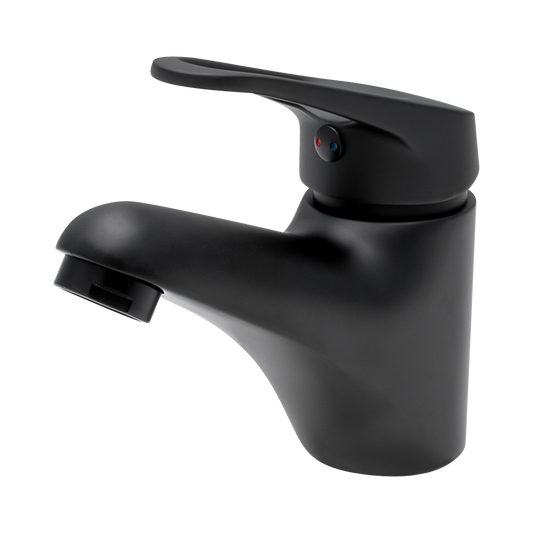 Estilo Serena Basin Mixer - 35mm - Matte Black - Water Efficient - Lead-Free