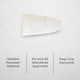 Deta White Suspension Lamp Holder - B22 Bayonet - 40mm Polyester - Easy Grip