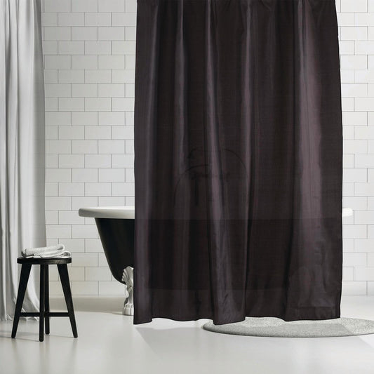 Barelli Polyester Shower Curtain - 180 x 180cm - Midnight Slate - 12 Rings – view 2