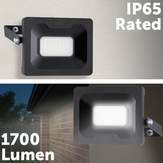 Arlec LED Security Floodlight - 20W - Aluminium - Weather Resistant – view 2 - Auzzistore