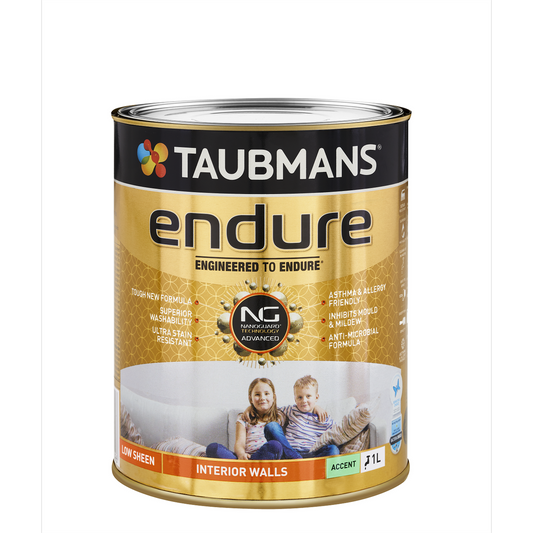 Taubmans 1L Accent Low Sheen Endure Interior Walls Paint - Durable - Low Odour - Auzzistore