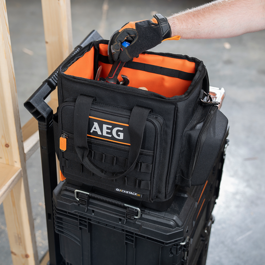 AEG Quickstack 2.0 Half Size Tool Bag - 33 Pockets - 250mm x 360mm x 380mm – view 2 - Auzzistore