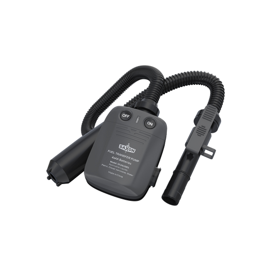 Saxon Battery Powered Fuel Transfer Pump - 20 L/min - Black - Portable - Auzzistore