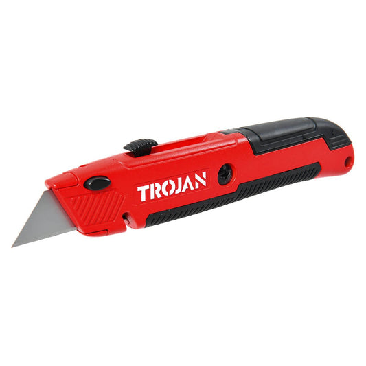 Trojan Utility Knife Wire Cutter - Zinc Alloy - 3 SK5 Blades - 75mm x 290mm - Auzzistore
