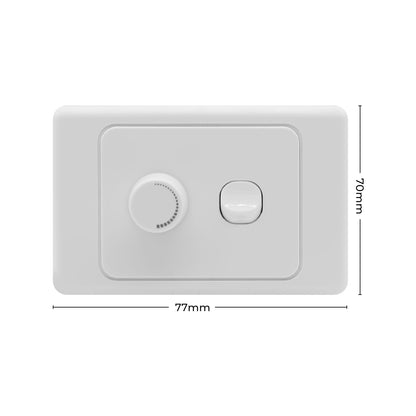 Deta 1 Gang Wall Switch With Universal 200w Electronic Dimmer