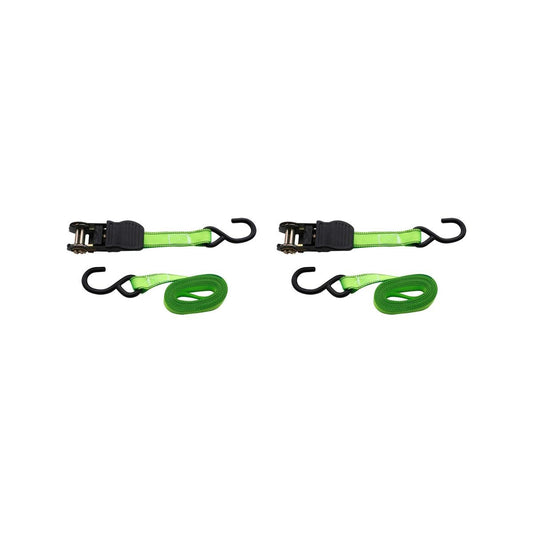 Syneco S Hook Tie Down Ratchet Set 25mm x 4 5m 2 Pack Heavy Duty