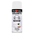 White Knight Squirts Clear Gloss Spray Paint 310g Durable Finish