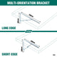 Carinya Heavy Duty Twisted Stay Bracket 500x400mm Zinc 300kg Capacity