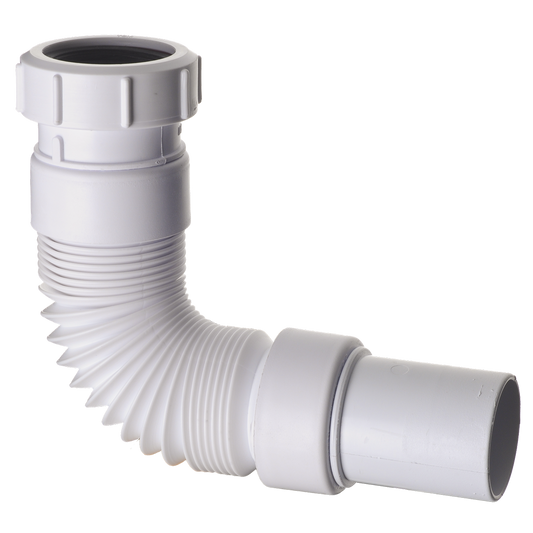 Abey 50mm PVC Connector Waste Trap - Flexible - 300mm - Time Saving