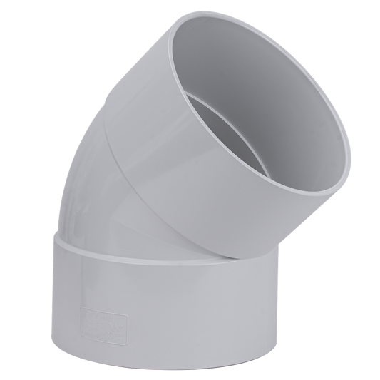 Holman Plain Bend - 150mm - PVC - Female to Female 45° - Auzzistore