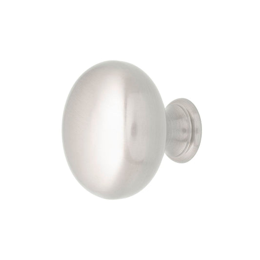 Prestige Round Knob - 38mm Zinc Alloy - Brushed Nickel - Easy Install