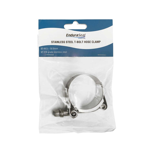 Enduraseal Stainless Steel T Bolt Hose Clamp 43-51mm - Heavy-Duty - 1 Pack – view 2 - Auzzistore