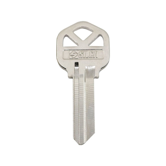 EHI Blank Key - 53mm x 23mm - Nickel Plated Brass - Silver – view 2 - Auzzistore