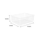 Flexi Storage Wire Basket 185mm White Steel Medium Ventilated