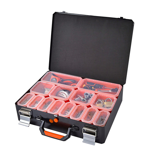 Tactix Steel Organiser - 20 Removable Tubs - Durable - Easy Carry