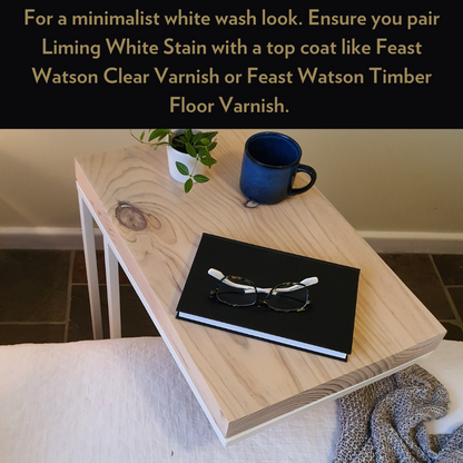 Feast Watson 1L Liming White Oil-Based Timber Finish, Tintable, UV & Water Resistant