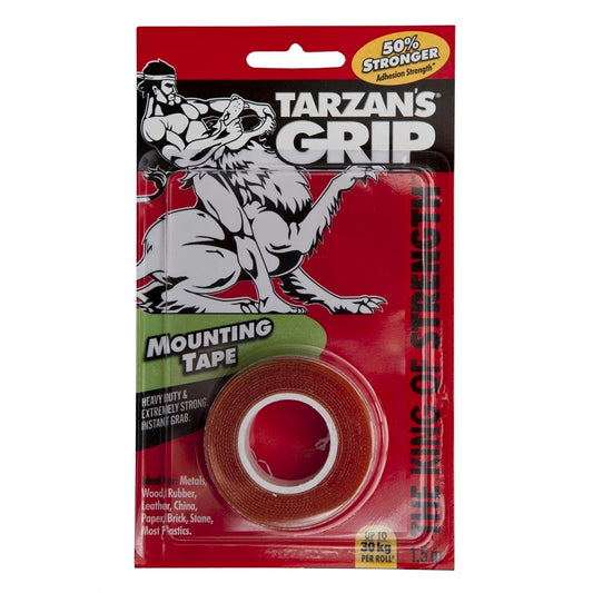 Tarzan's Grip Mounting Tape - 1.5m Heavy Duty - Strong & Permanent