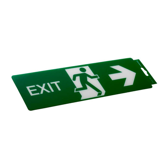 Sandleford Exit Right Sign 330 x 110mm Plastic Weather Resistant