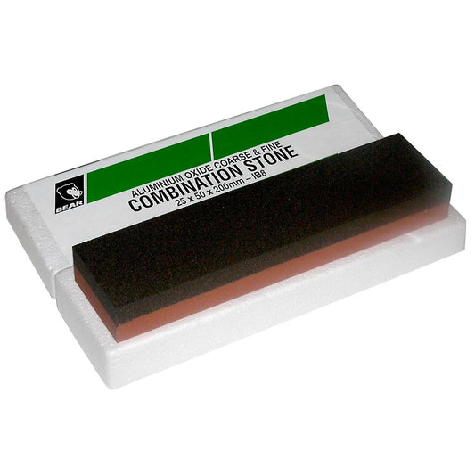 Norton Fine Sharpening Combination Bench Stone 200x50x25mm Aluminium Oxide - Auzzistore