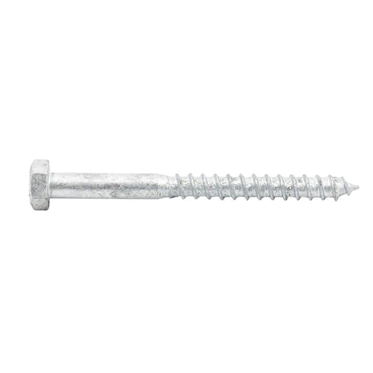 Zenith M8 x 90mm Hot Dipped Galvanised Hex Head Coach Screw Each - Auzzistore