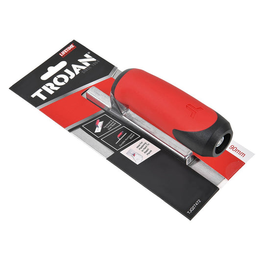 Trojan Finishing Trowel 200 x 90mm - Hardened Steel Blade - Ergonomic Grip – view 2 - Auzzistore